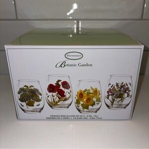Portmeirion Botanic Garden Floral Wine Glass Set